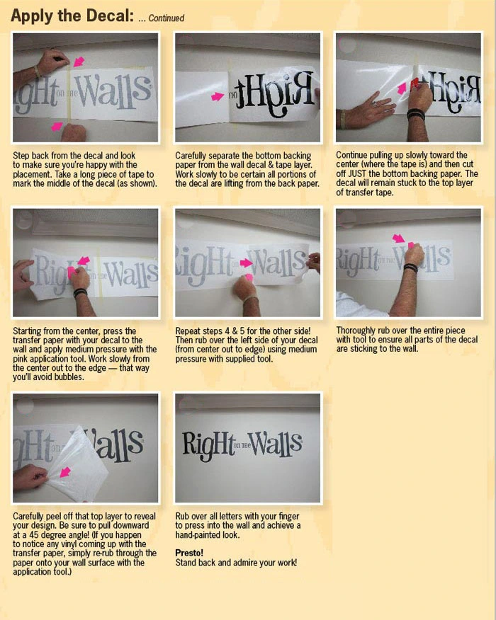 Wall Sticker Pasting Method Simple And Easy - Decor Beta